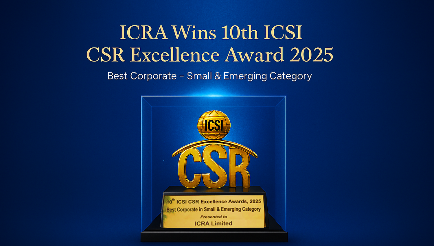 ICSI CSR Award Trophy