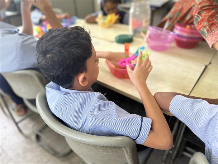 Luke, a student at Jai Vakeel School, Mumbai
